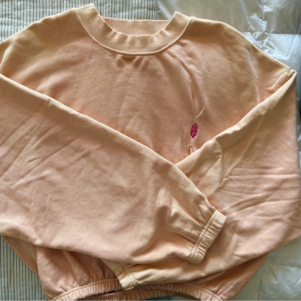 Free People Peach Sweatshirt